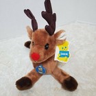 Vintage Dakin Nature Babies Hollyberry Reindeer Plush 1983 Tags Holiday Stuffed
