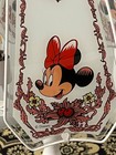 Wonderful Vtg Disney Glass Panel Micky And Minnie Lamp