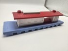 Vintage Child Guidance Railroad Train Set Lot 50 Pc Track Cars Station Bridge