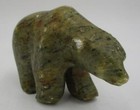 Vtg Early Signed Ron Ekemo Soapstone Sculpture Carved Inuit Eskimo Bear Carving