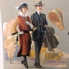 Vintage Original 1930s Shoe Advertising Foster Tread-air Heel Cushion Litho
