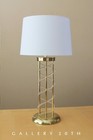 Vintage Lucite   Brass Mid Century Modern Table Lamp  Mcm Chapman Laurel Era
