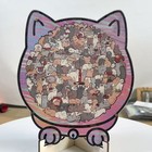 135-piece Morandi-colored Cat Shaped Wooden Jigsaw Puzzle  Cats Shaped Puzzle Sp