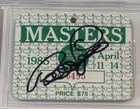Bernhard Langer Signed 1985 Masters Badge Augusta National Golf Beckett Coa