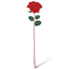 Flower Bookmark Metal Red Rose Page Holder For Book Lovers  Reading Supplies