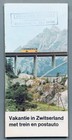 1968 Vintage Travel Dutch Brochure Map Switzerland By Railway Tee   Bus