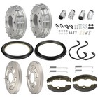 Front Brake Drum Hub Plate Shoes Kit For Honda Foreman 450 Trx450fe fm 2002-2004