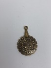 Antique Bronze Clover Thread Cutter Pendant 1 1 4  X 1 3 4  Quilting Sewing