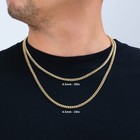 10k Yellow Gold 4 5mm Miami Cuban Link Chain Lightweight Necklace Mens Women 20 