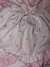 Vintage Beautiful Boutique Girls 6-9 Months Floral Dress Set W  Matching Bonnet