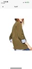 Zara Basic Military Utility Jacket Olive Green Drawstring Cargo Anorak Size S