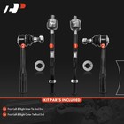  Set Of 4  Front Inner   Outer Tie Rod End Kit  Compatible With Mercedes-benz 