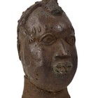 Benin Bronze Portrait Figure Nigeria