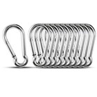 10 Packs Small Carabiner Clip Hooks 1 57in - Stainless Steel Keychain Snap Hooks