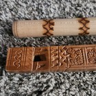 Vintage Hand Carved Flute Made In Yugoslavia 12 1 4    Long Beautiful Designs