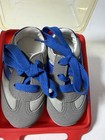 Vintage Wee Kids Grey Blue  Baby Shoes - Size 2