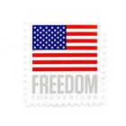 Five  5 Pcs  2023 Forever Stamps Freedom American Flag  Current Value   78 Each