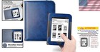 Protective Leather Case For Nook Simple Touch - Heavy Duty   Elegant Dark Blue