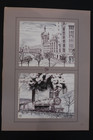 Vtg Rhea Lyons Art Print The D h Railroad Steam Train Albany Ny Poster 18x24