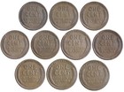 Set  10 Coin Lot  1910 - 1919 Lincoln Wheat Cent Pennies Teens Nice Set 
