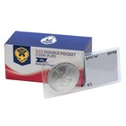 250 Coin Shield 2x2 Double Pocket Coin Flips W  Inserts Pvc Free Safe Plastic