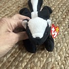 Ty Beanie Baby Stinky The Skunk 1995 Rare W  Tag Errors - Mint Condition 
