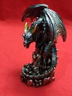 Blue Dragon Statue Figurine 4  X 3 