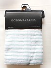 New  Bcbgmaxazria Chunky Striped Textured Cotton Shower Curtain 72  L X 72  W