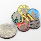 Mtg 1 5 x1 5  Enamel Pin - Retro Mana Symbols - 5 Color Collectible