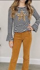 The Children s Place Girls 2pc Striped Sequin Star Top Corduroy Pants Set