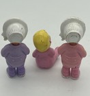 Fisher Price Loving Family Dream Dollhouse Baby Standing Sitting Pink Purple 3pc