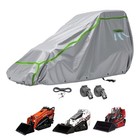 Open Cab Skid Steer Cover Compatible With Bobcat  Kubota  Gray Compact Cab-less
