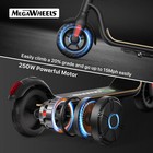 Megawheels Foldable Electric Scooter Adult 250w Motor 5 2ah Long Range Commuting