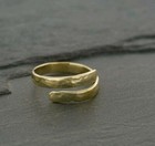 Women s Adjustable Toe Ring Solid Metal 925 Sterling Silver Yellow Gold Plated