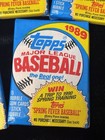 1989 Huge Lot Of 5 Sealed Topps Baseball Wax Packs Unopened Vintage Mlb Cards