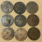 Italy Copper Centisimi Coin Lot Of 16