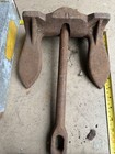 Vintage 15lb Boat Anchor Heavy Cast Iron Fluke Industrial Nautical Decor 