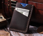 Front Pocket Minimalist Slim Wallet  Handmade Genuine Leather Minimalist Credit