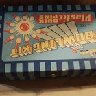 Deluxe Vintage Duck Pins Bowling Kit Set With Both Balls   100  Original Box