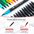 Dual Markers Brush Pens 36 Fine Point Art Marker Double Tip Colored Pen For