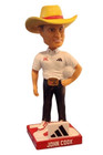 Nebraska Volleyball Husker Coach John Cook 25th Season Cowboy Hat Sga Bobblehead