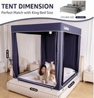 Comfomind King Bed Tent Canopy Privacy Sleeping Indoor Kids Adult Blackout