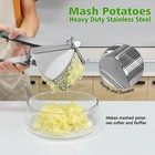 W u Heavy Duty Potato Ricer And Masher  Stainless Steel Potato Masher