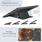 2000 Piece Foldable   Tilting Puzzle Board With 6 Colored Drawers   Cover