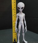 Hand Painted Alien Grey Figurine 7 In Standing Pose Matte Finish Collectible 
