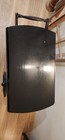 Vintage Black Wooden Tea Cart Bar Cart Drop Leaf Sides On Wheels