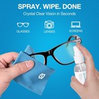 Glasses Cleaner Kit Alcohol-free Plant-based Spray Microfiber Cloths