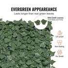 39x198  Artificial Faux Ivy Leaf Privacy Fence Screen With Mesh Cloth Backing