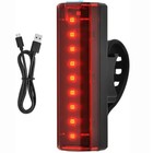 Led Bicycle Cycling Tail Light Usb Rechargeable Bike Rear Warning Light 5 Modes