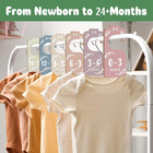 Wooden Baby Closet Dividers For Baby Clothes Organizer colorful Baby Closet Orga